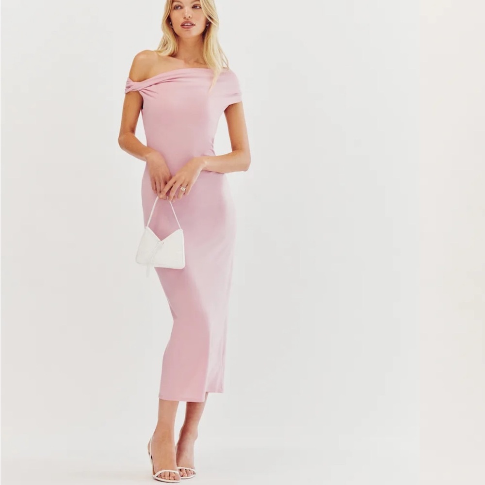 Reformation Jamen Pink knit dress M